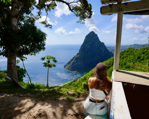 pitons view Bel Jou Hotel St. Lucia 500 X400