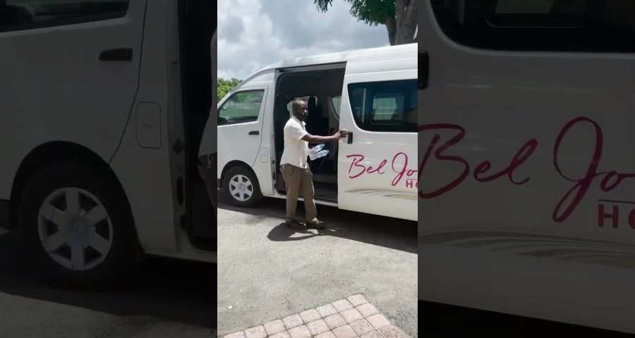 shuttle to beach at bel jou hotel